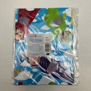 Vintage Teletubbies Wrapping Paper Gift Wrap 1 Sheet HTF NEW